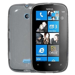 CUSTODIA GEL TPU SILICONE NOKIA LUMIA 510 COLORE NERO