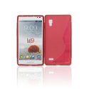 CUSTODIA GEL TPU SILICONE DOUBLE per LG L9 Optimus P760 COLORE ROSSO