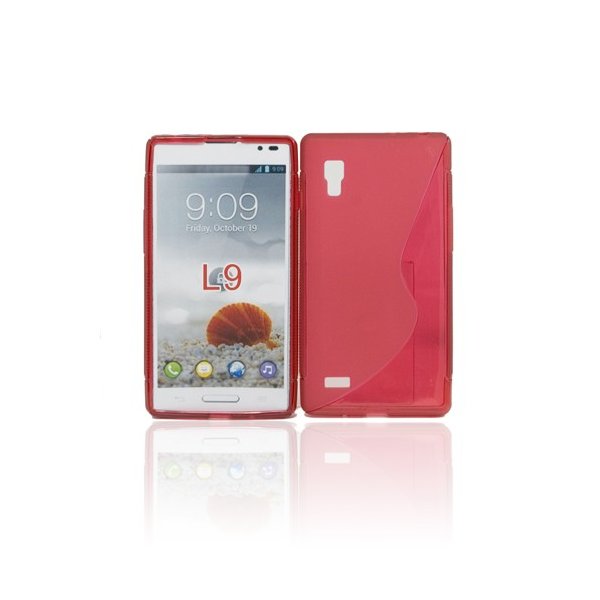 CUSTODIA GEL TPU SILICONE DOUBLE per LG L9 Optimus P760 COLORE ROSSO