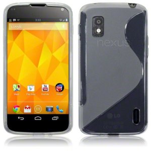 CUSTODIA GEL TPU SILICONE DOUBLE per LG Nexus 4 E960 COLORE BIANCO