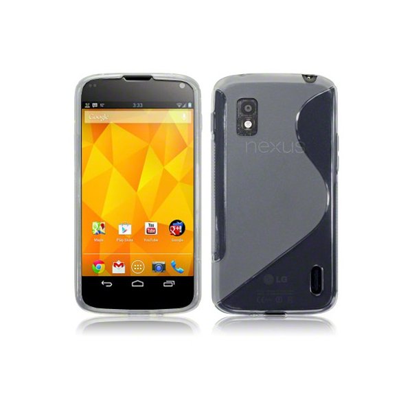 CUSTODIA GEL TPU SILICONE DOUBLE per LG Nexus 4 E960 COLORE BIANCO