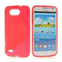 CUSTODIA GEL TPU SILICONE DOUBLE per SAMSUNG I9260 Galaxy Premier COLORE ROSSO