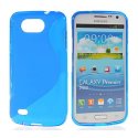 CUSTODIA GEL TPU SILICONE DOUBLE per SAMSUNG I9260 Galaxy Premier COLORE BLU