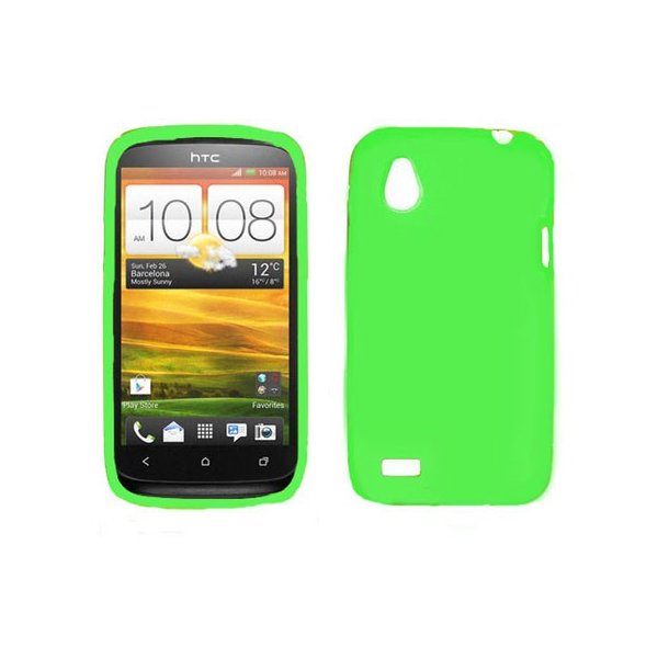 CUSTODIA GEL TPU SILICONE LUCIDA per HTC DESIRE X T328e COLORE VERDE