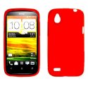 CUSTODIA GEL TPU SILICONE LUCIDA per HTC DESIRE X T328e COLORE ROSSO