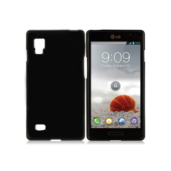 CUSTODIA GEL TPU SILICONE LUCIDA per LG L9 Optimus P760 COLORE NERO