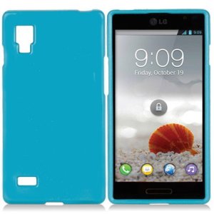 CUSTODIA GEL TPU SILICONE LUCIDA per LG L9 Optimus P760 COLORE BLU