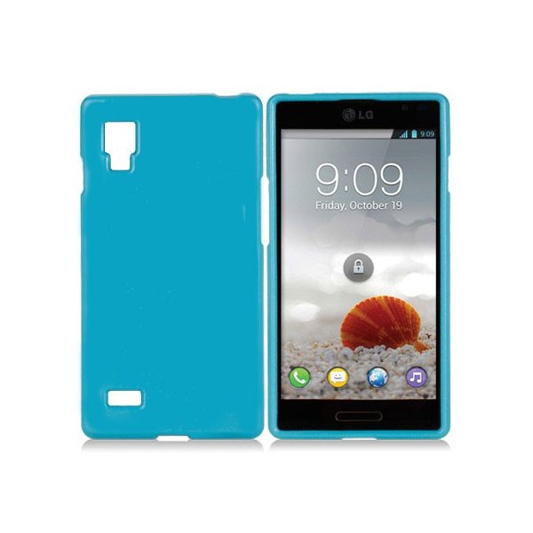 CUSTODIA GEL TPU SILICONE LUCIDA per LG L9 Optimus P760 COLORE BLU