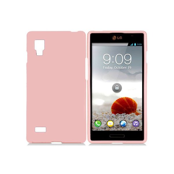 CUSTODIA GEL TPU SILICONE LUCIDA per LG L9 Optimus P760 COLORE ROSA