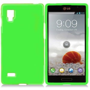 CUSTODIA GEL TPU SILICONE LUCIDA per LG L9 Optimus P760 COLORE VERDE