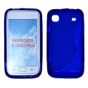 CUSTODIA GEL TPU SILICONE DOUBLE per SAMSUNG I9000 Galaxy S COLORE BLU