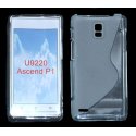 CUSTODIA GEL TPU SILICONE DOUBLE per HUAWEI U9200 ASCEND P1 COLORE BIANCO