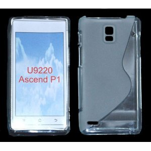 CUSTODIA GEL TPU SILICONE DOUBLE per HUAWEI U9200 ASCEND P1 COLORE BIANCO