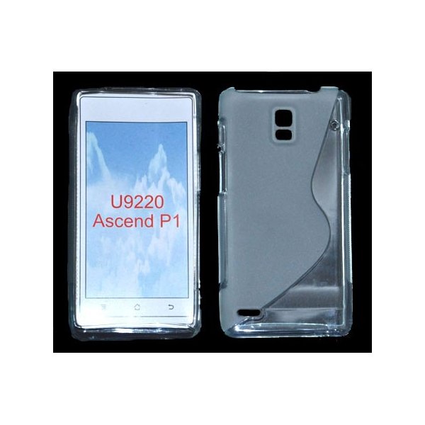 CUSTODIA GEL TPU SILICONE DOUBLE per HUAWEI U9200 ASCEND P1 COLORE BIANCO