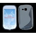 CUSTODIA GEL TPU SILICONE DOUBLE per SAMSUNG REX 90 S5292 COLORE BIANCO