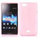 CUSTODIA GEL TPU SILICONE LUCIDA per SONY XPERIA MIRO ST23i COLORE ROSA