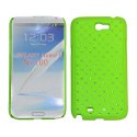 CUSTODIA RIGIDA GOMMATA CON BRILLANTINI per SAMSUNG NOTE2 N7100, N7105 COLORE VERDE