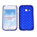 CUSTODIA RIGIDA GOMMATA CON BRILLANTINI per SAMSUNG S6802 Galaxy Ace Duos COLORE BLU