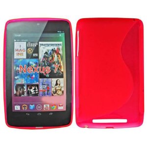 CUSTODIA GEL TPU SILICONE DOUBLE per ASUS GOOGLE NEXUS 7 TABLET 7" COLORE ROSSO