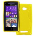 CUSTODIA GEL TPU SILICONE DOUBLE per HTC HTC WINDOWS PHONE 8X C620E COLORE GIALLO