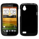 CUSTODIA GEL TPU SILICONE LUCIDA per HTC DESIRE V COLORE NERO