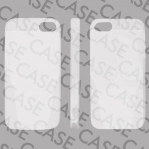 CUSTODIA GEL TPU SILICONE per APPLE IPHONE 5, 5S COLORE BIANCO CON SFUMATURA