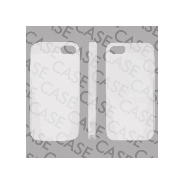 CUSTODIA GEL TPU SILICONE per APPLE IPHONE 5, 5S COLORE BIANCO CON SFUMATURA