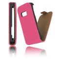 CUSTODIA SLIM VERTICALE FLIP PELLE SAMSUNG S6500 Galaxy Mini 2 COLORE ROSA