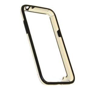 CUSTODIA BUMPER GEL TPU SILICONE SEMI-RIGIDO per SAMSUNG NOTE2 N7100, N7105 COLORE NERO